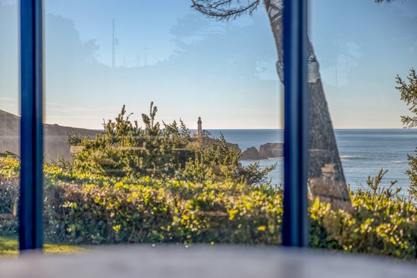Wake up to breathtaking ocean vistas and lighthouse views through your window, where coastal serenity meets charming maritime history.