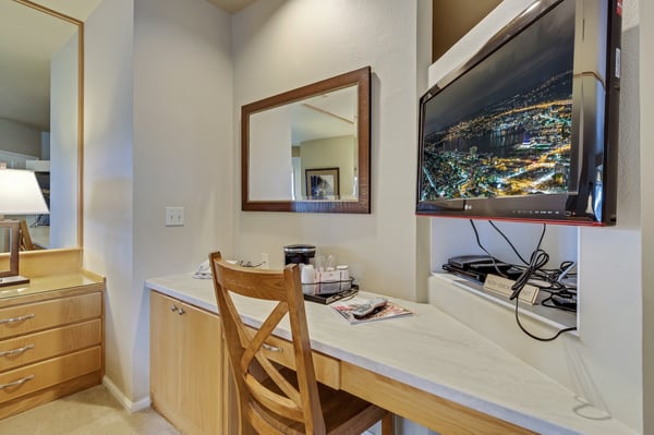 Bedroom Desk and TV