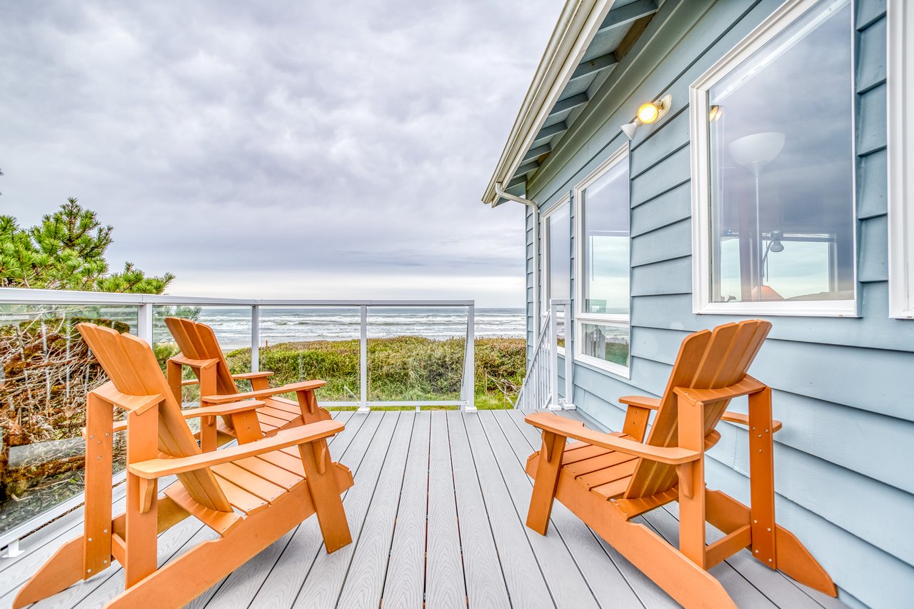 Outdoor Seating with Beach View