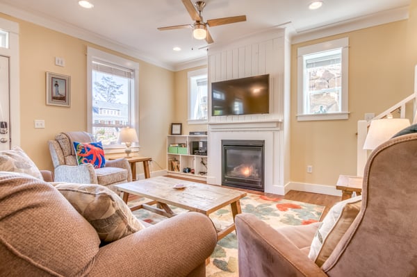 Fireplace and Television with XBOX