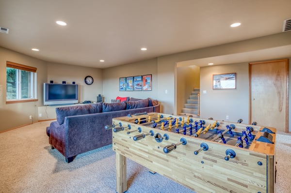 Media Room with Foosball Table