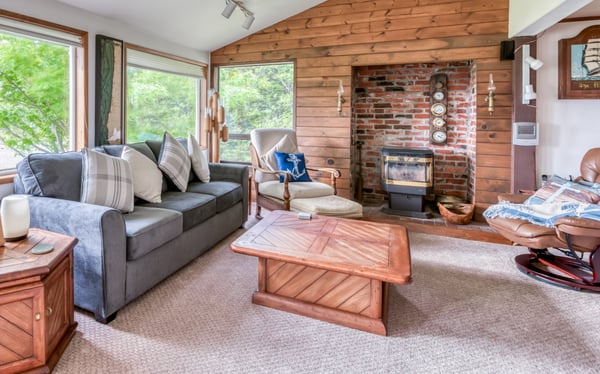 Living Room with fire place