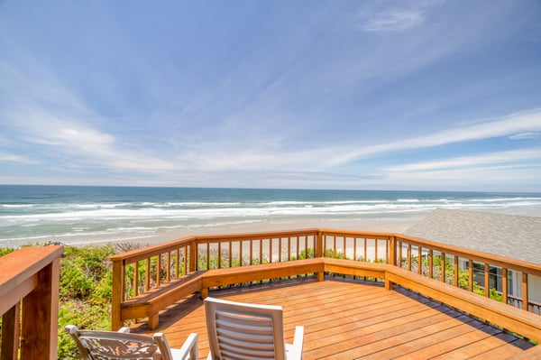 Patio deck with Beach View