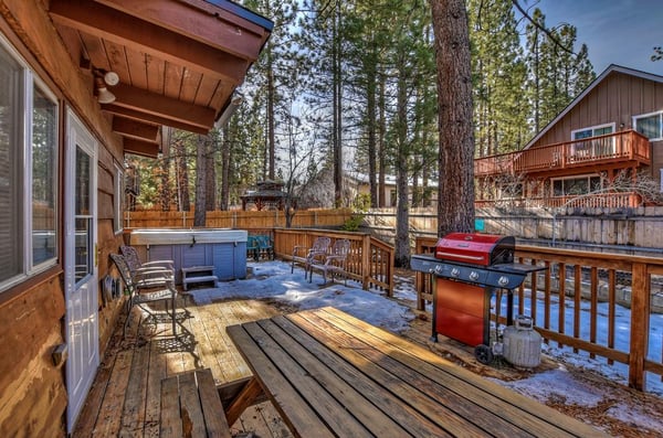Back Deck with a Propane BBQ