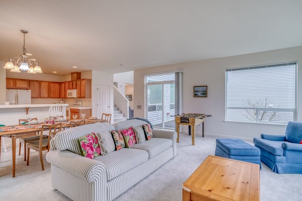 Living Room with a Queen Sleeper Sofa