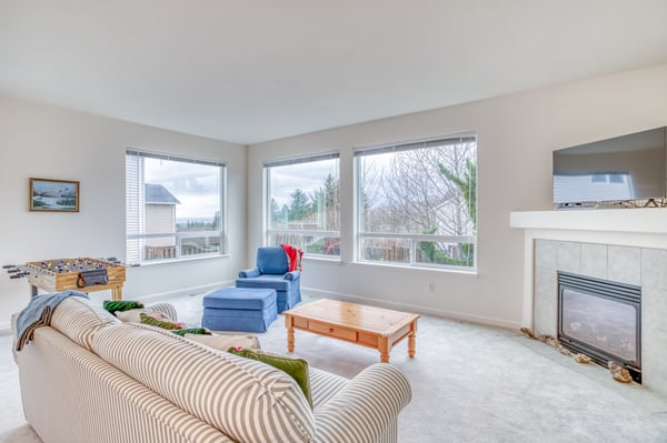 Living Room with window views