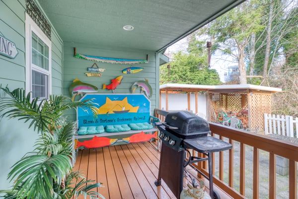 Deck Space with a BBQ Grill