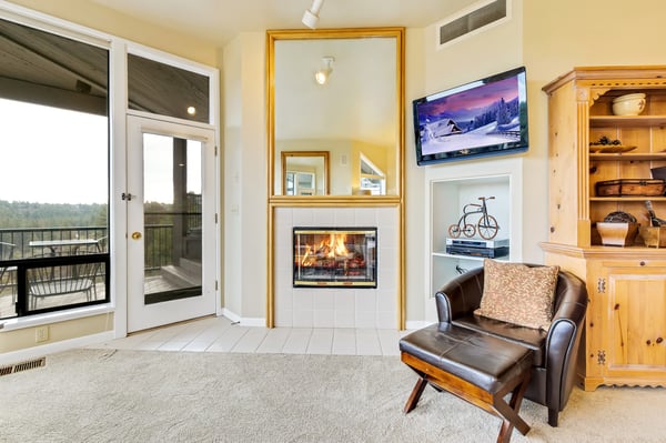 Living Room with Fireplace