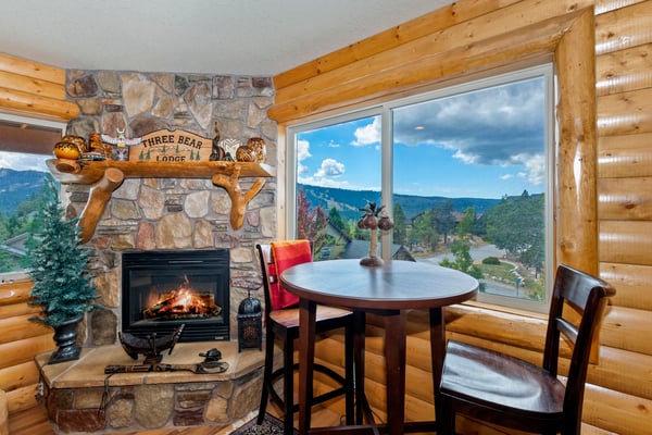 Sitting Area and Fireplace