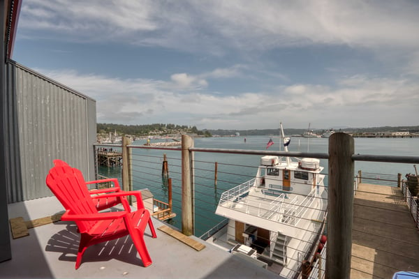 Patio Seating with Anchor Pier View