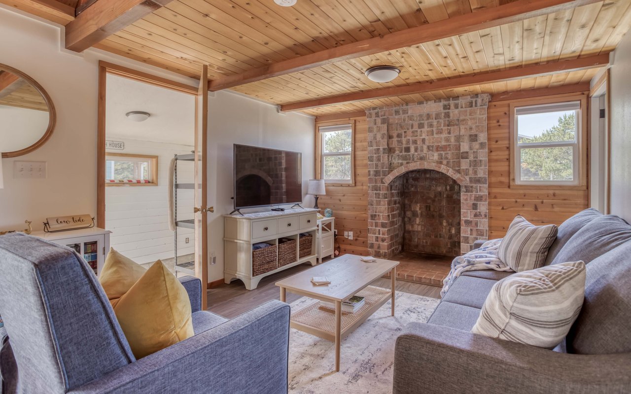 Cozy Living Room with television