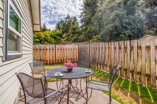 Back Patio Seating Area