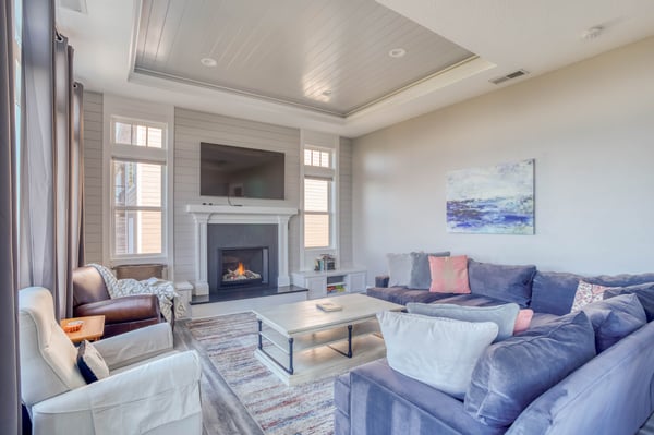 Living Room with Fireplace