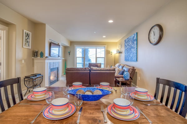 Dining Area with Window Views