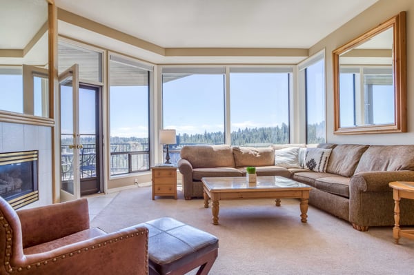 Living Area with large windows