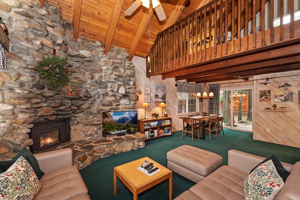 Living Room with Cable TV