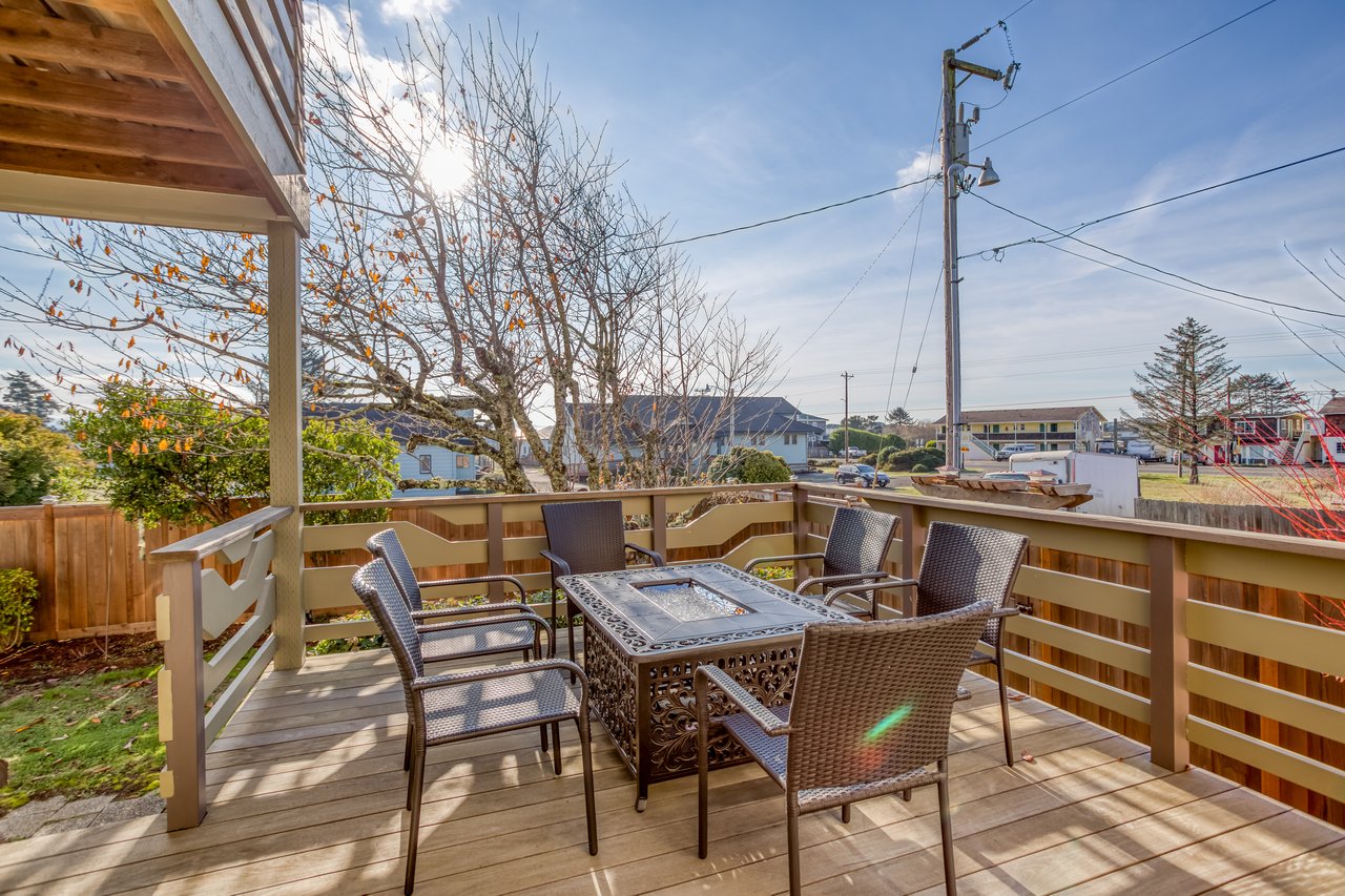 Outdoor Deck area with seating