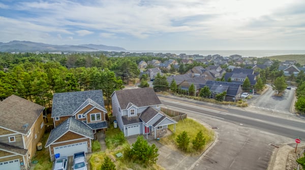 Aerial View of the home