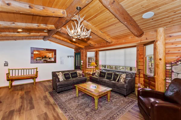 Seating space in the living room