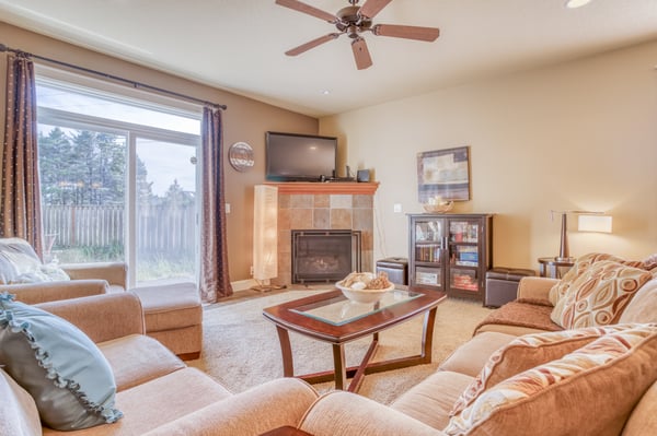 Living Room with Amenities