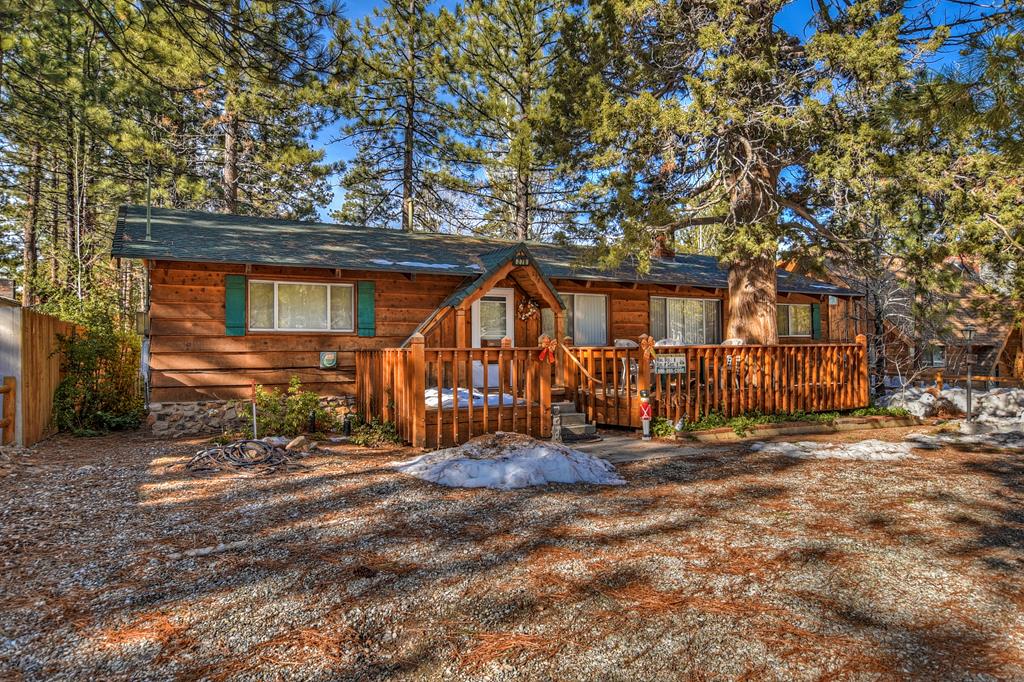 A Lovely, Big Bear Cabin Surrounded by Trees