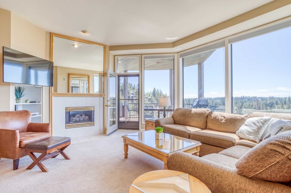 Living Area with Fireplace